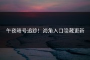 午夜暗号追踪！海角入口隐藏更新