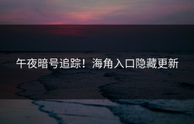 午夜暗号追踪！海角入口隐藏更新