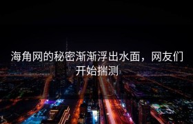 海角网的秘密渐渐浮出水面，网友们开始揣测