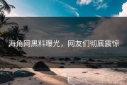 海角网黑料曝光，网友们彻底震惊