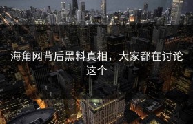 海角网背后黑料真相，大家都在讨论这个
