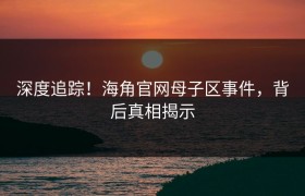 深度追踪！海角官网母子区事件，背后真相揭示