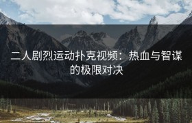 二人剧烈运动扑克视频：热血与智谋的极限对决