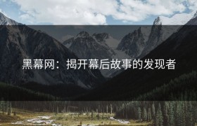 黑幕网：揭开幕后故事的发现者