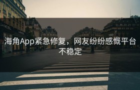 海角App紧急修复，网友纷纷感慨平台不稳定