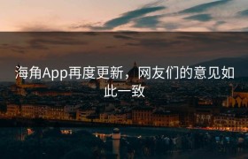 海角App再度更新，网友们的意见如此一致